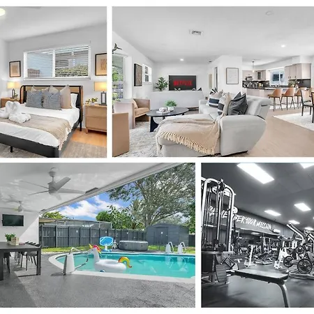 Traveler'S Dream Heated Pool Home 24/7 Gym Hot Tub Hollywood Exterior foto